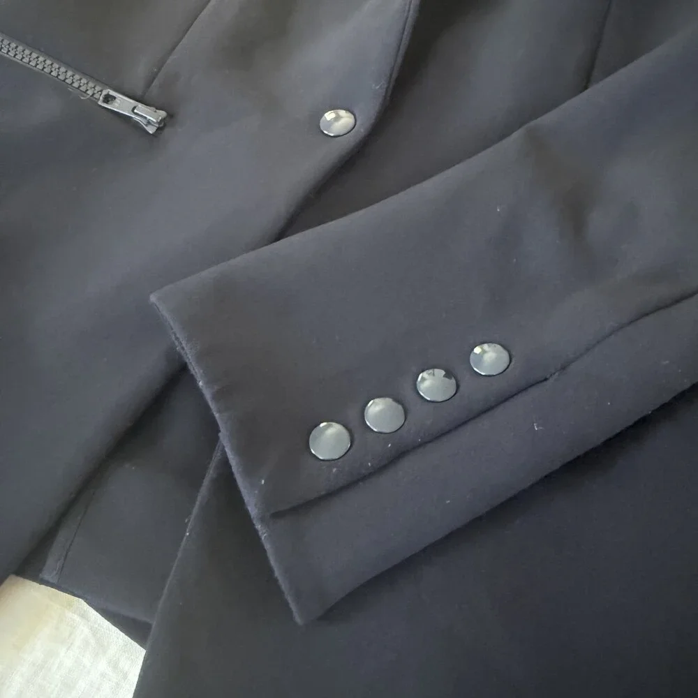 Veronica Beard Dickey Jacket Black Scuba Blazer Women’s Size 2 Designer Tailored